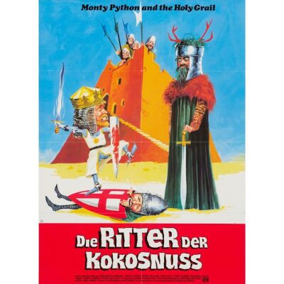 641. German A1 (28" x 37"); The Collection of the Late J. Stephen Ryan; Very Fine+ on Linen ### MONTY PYTHON AND THE HOLY GRAIL (1975)