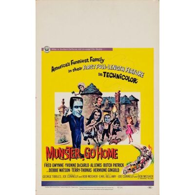 645. Window Card (14" x 22"); The Collection of the Late J. Stephen Ryan; Near Mint Rolled ### MUNSTER, GO HOME (1964)