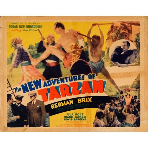 656. Half Sheet + Pressbook + Pressbook Cover (22" x 28", 13" x 26"); Fine- ### THE NEW ADVENTURES OF TARZAN (1935)