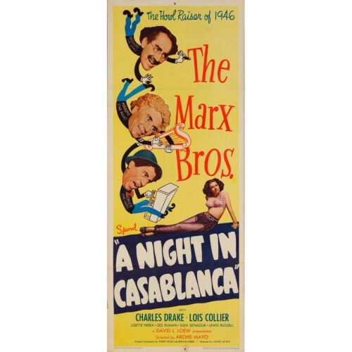658. Insert (14" x 36"); Very Fine- Folded ### A NIGHT IN CASABLANCA (1946)