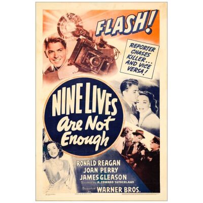 665. One Sheet (27" x 41"); Fine- on Linen ### NINE LIVES ARE NOT ENOUGH (1941)