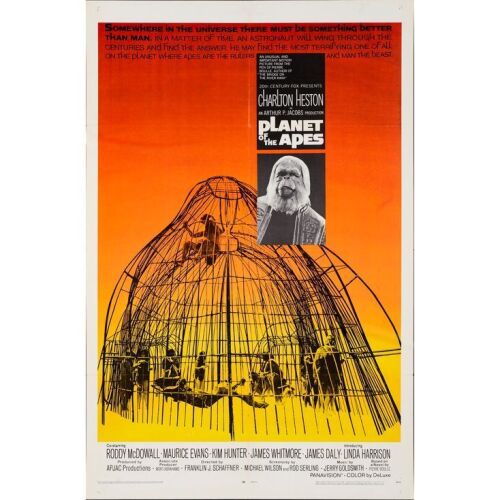 680. One Sheet (27" x 41"); Very Fine+ Folded ### PLANET OF THE APES (1968)