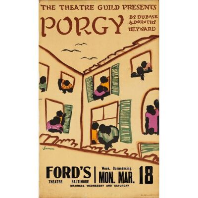 683. Window Card (13.5" x 22"); Theatrical Production; Very Fine- ### PORGY (1932)