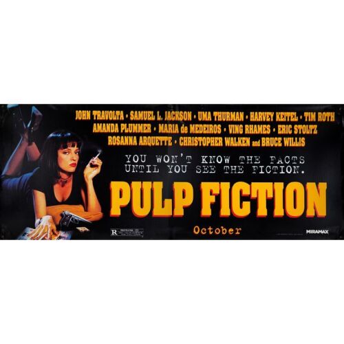 691. Vinyl Banner (120" x 47"); The Collection of the Late J. Stephen Ryan; Advance; Very Fine+ Rolled ### PULP FICTION (1994)