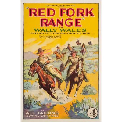 696. One Sheet (27" x 41"); Stone Lithograph; Very Fine- on Linen ### RED FORK RANGE (1931)