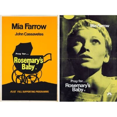 707. British Double Crowns (2) (20" x 30"); Rolled (1), Folded (1); Very Fine- ### ROSEMARY'S BABY (1969)