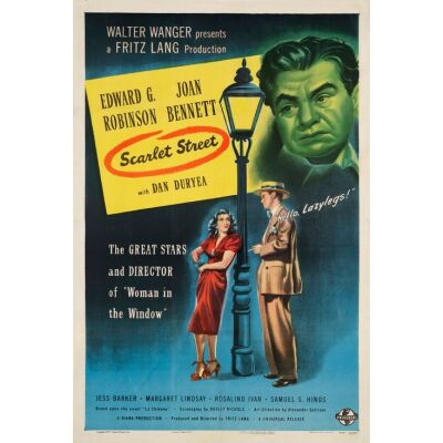 714. One Sheet (28" x 41"); Fine+ on Linen ### SCARLET STREET (1945)