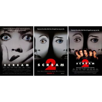 715. One Sheets (3) (27" x 40"); Advance (1), Double-Sided (2); Very Fine Rolled ### SCREAM / SCREAM 2 (1996, 1997)