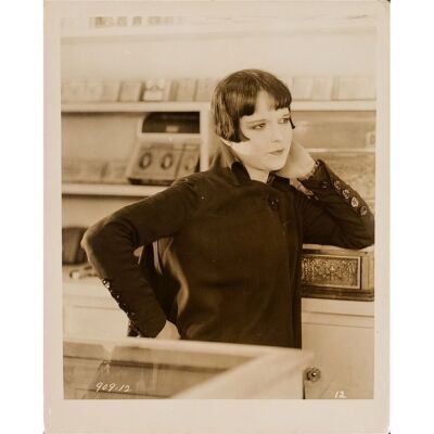 728. Vintage Original B&W Single-Weight Gelatin Silver Glossy Photograph (8" x 10"); Very Fine ### A SOCIAL CELEBRITY (1926)