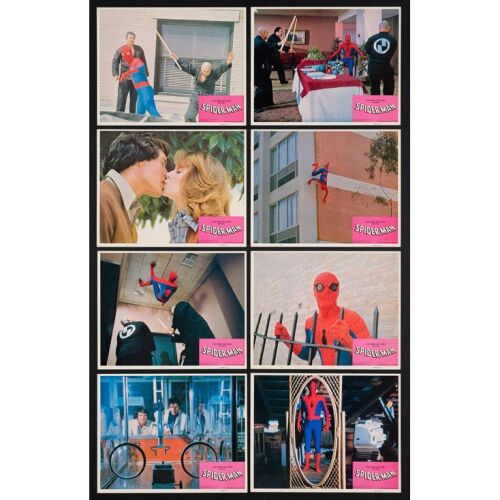 734. Lobby Card Set (8) (11" x 14"); The Collection of the Late J. Stephen Ryan; Near Mint ### SPIDER-MAN (1977)