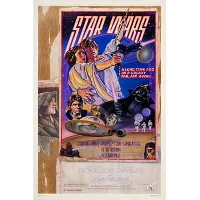 738. One Sheet (27" 41"); Style D; Very Fine- Rolled ### STAR WARS: A NEW HOPE (1977)