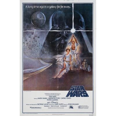 739. One Sheet (27" x 41"); The Collection of the Late J. Stephen Ryan; Style A, Second Printing; Very Fine- Folded ### STAR WARS: A NEW HOPE (1977)