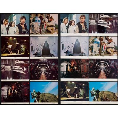 743. Lobby Card Sets of Eight (2) (11" x 14"); The Collection of the Late J. Stephen Ryan; First Printing, Second Printing; Very Fine+ ### STAR WARS: A NEW HOPE (1977)