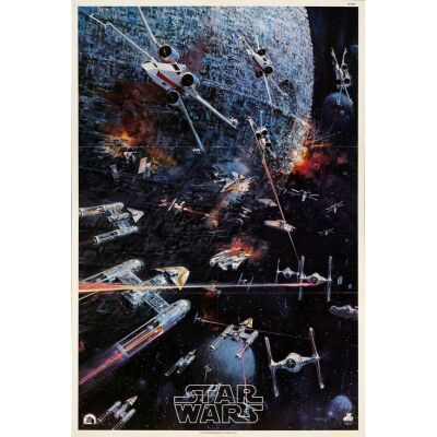 744. Soundtrack Album Insert Poster (22" x 33"); Very Fine+ Folded ### STAR WARS: A NEW HOPE (1977)