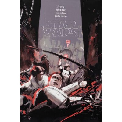 747. Limited Edition Screen Print (24" x 36"); "Into the Garbage Chute, Flyboy!", Limited Edition #468/1445; Near Mint Rolled ### STAR WARS: A NEW HOPE (2016)