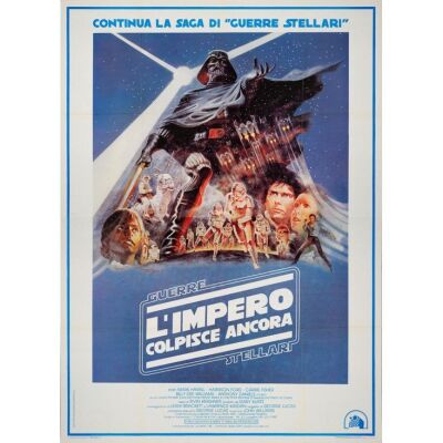 756. Italian Four Fogli (55" x 77"); The Collection of the Late J. Stephen Ryan; Very Fine+ Folded ### STAR WARS: THE EMPIRE STRIKES BACK (1980)