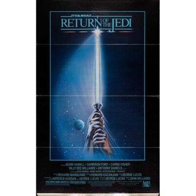 764. Standee (36.5" x 58"); The Collection of the Late J. Stephen Ryan; Lightsaber, Style A; Very Fine+ Tri-Folded ### STAR WARS: RETURN OF THE JEDI (1983)