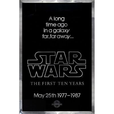 766. One Sheet (27" x 41"); The Collection of the Late J. Stephen Ryan; 10th Anniversary Silver Mylar "Style A"; Very Fine+ Rolled ### STAR WARS: ORIGINAL TRILOGY (1987)
