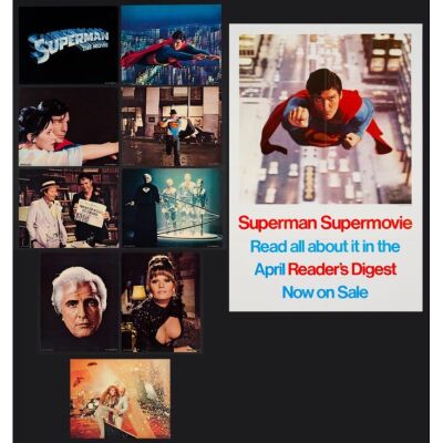 771. One Sheet + Deluxe Lobby Card Set (9) (27" x 40", 11" x 14"); The Collection of the Late J. Stephen Ryan; Reader's Digest Style (1); Very Fine+ Folded ### SUPERMAN: THE MOVIE (1978)