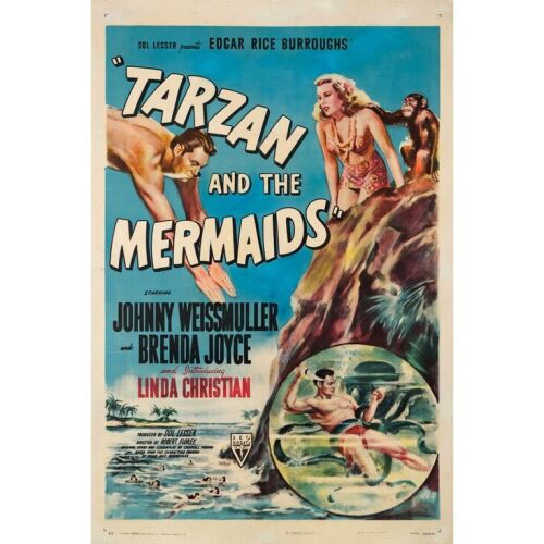784. One Sheet (27" x 41"); The Bradleigh Vinson Collection; Style A; Fine+ on Linen ### TARZAN AND THE MERMAIDS (1948)