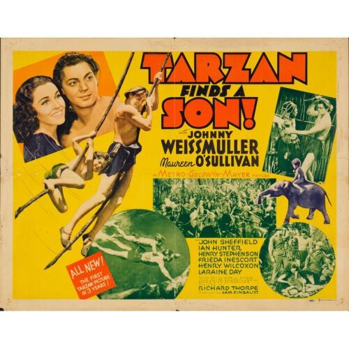 789. Half Sheet (22" x 28"); The Bradleigh Vinson Collection; Fine+ Folded ### TARZAN FINDS A SON! (1939)