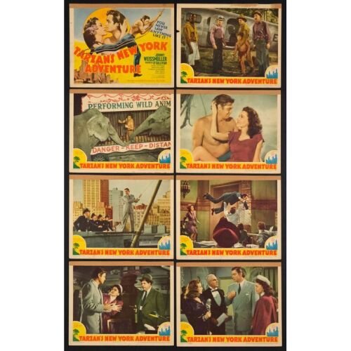798. Lobby Card Set (8) (11" x 14"); The Bradleigh Vinson Collection; Fine ### TARZAN'S NEW YORK ADVENTURE (1942)