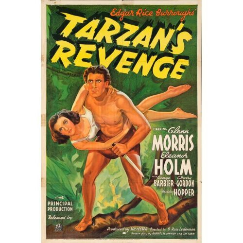 801. One Sheet (27" x 41"); The Bradleigh Vinson Collection; Stone Lithograph; Fine Folded ### TARZAN'S REVENGE (1938)