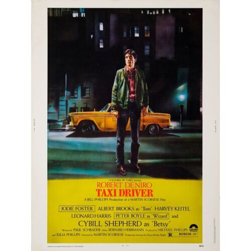 806. 30 x 40; The Collection of the Late J. Stephen Ryan; Very Fine- Rolled ### TAXI DRIVER (1976)
