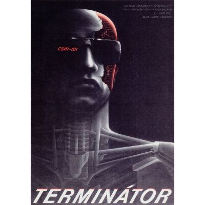 809. First Release Czech Poster (11" x 15.5"); The Collection of the Late J. Stephen Ryan; Near Mint Rolled ### THE TERMINATOR (1990)