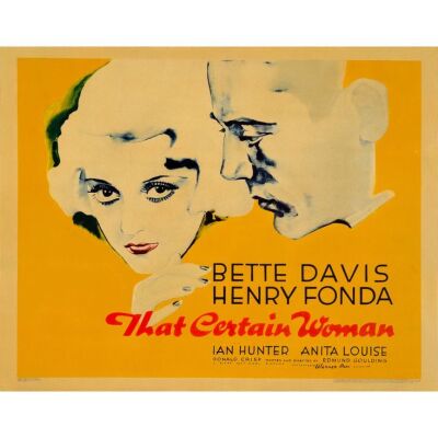 814. Half Sheet (22" x 28"); Style A, Linen Finish; Fine+ on Paper ### THAT CERTAIN WOMAN (1937)