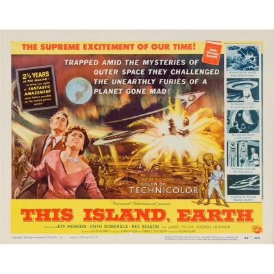 820. Title Lobby Card (11" x 14"); The Collection of the Late J. Stephen Ryan; Very Fine+ ### THIS ISLAND EARTH (1955)