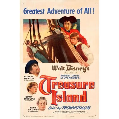 832. One Sheet (27" x 41"); Style A; Fine+ on Linen ### TREASURE ISLAND (1950)