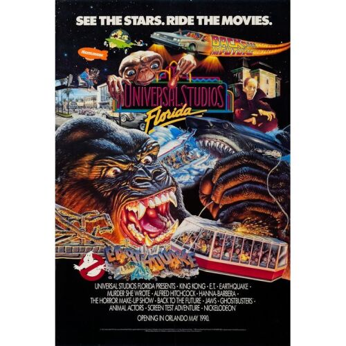 842. Full-Bleed One Sheet (27" x 40"); Very Fine+ on Linen ### UNIVERSAL STUDIOS FLORIDA (1990)