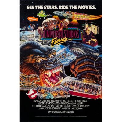 842. Full-Bleed One Sheet (27" x 40"); Very Fine+ on Linen ### UNIVERSAL STUDIOS FLORIDA (1990)