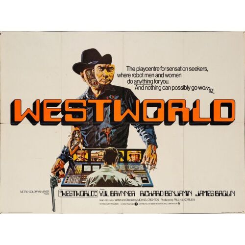 848. Full-Bleed British Quad (40" x 30"); Very Fine- Folded ### WESTWORLD (1973)