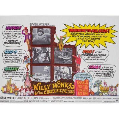 858. British Quad (40" x 30"); The Collection of the Late J. Stephen Ryan; Very Fine Folded ### WILLY WONKA AND THE CHOCOLATE FACTORY (1971)