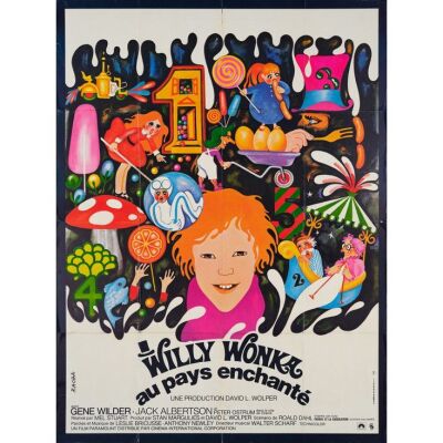 859. French Grande (46" x 62"); The Collection of the Late J. Stephen Ryan; Very Fine- Folded ### WILLY WONKA AND THE CHOCOLATE FACTORY (1971)