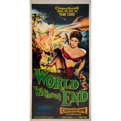 864. Three Sheet (41" x 80"); The Collection of the Late J. Stephen Ryan; Fine- on Linen ### WORLD WITHOUT END (1956)