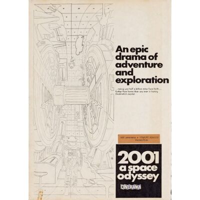1. Hand-Drawn One Sheet Illustration (11" x 15.75); Very Fine+ ### 2001: A SPACE ODYSSEY (1968)