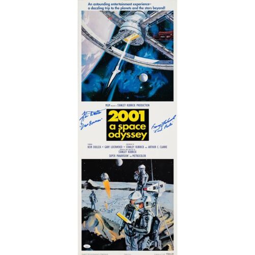 4. Reprint Insert (14" x 36") Signed by Keir Dullea and Gary Lockwood (JSA COA); Near Mint Rolled ### 2001: A SPACE ODYSSEY (1995)