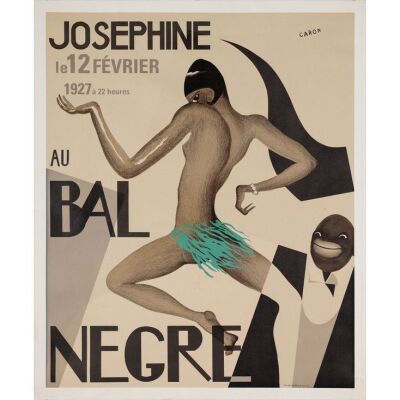 14. Lithographic Poster (25.5" x 32.25"); Very Fine+ on Linen ### AU BAL NEGRE (c.1950s)