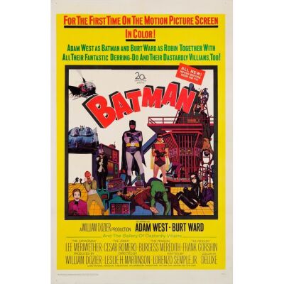 16. One Sheet (27" x 42"); Very Fine on Linen ### BATMAN (1966)