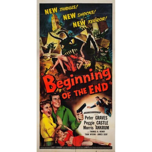 17. Three Sheet (41" x 79"); The Collection of the Late J. Stephen Ryan; Style A; Very Fine- Folded ### BEGINNING OF THE END (1957)