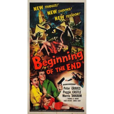 17. Three Sheet (41" x 79"); The Collection of the Late J. Stephen Ryan; Style A; Very Fine- Folded ### BEGINNING OF THE END (1957)