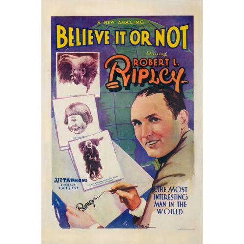 18. One Sheet (27" x 41"); Very Fine- on Linen ### BELIEVE IT OR NOT (1930)