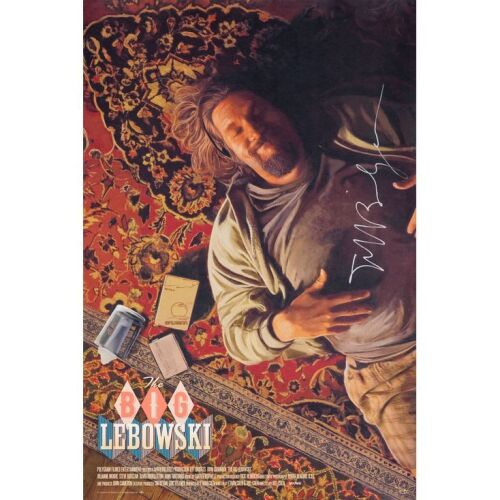 19. Screen Printed Poster (24" x 36") Signed by Jeff Bridges (Beckett COA); Limited Edition #10/160; Near Mint Rolled ### THE BIG LEBOWSKI (2024)