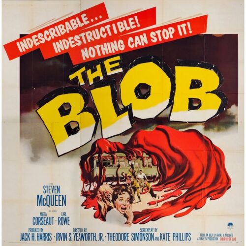 23. Six Sheet (79" x 81"); The Collection of the Late J. Stephen Ryan; Very Fine+ Folded ### THE BLOB (1958)