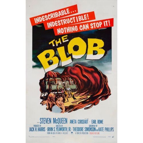 24. One Sheet (27" x 41"); Very Fine on Linen ### THE BLOB (1958)