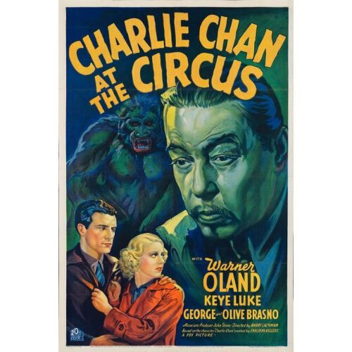 33. One Sheet (27" x 41"); Stone Lithograph; Very Fine+ on Paper ### CHARLIE CHAN AT THE CIRCUS (1936)