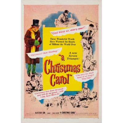 34. One Sheet (27" x 41"); Very Fine+ on Linen ### A CHRISTMAS CAROL (1951)